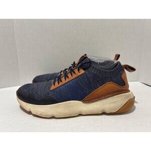 Cole Haan ZERØGRAND All-Day Trainer sneakers navy blue knit British tan leather